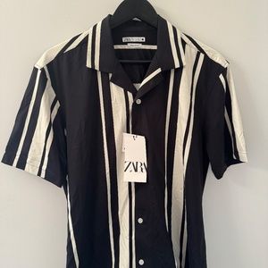 Zara Button Down Short Sleeve Shirt